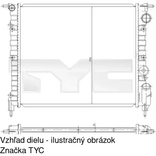 Chladiče vody 602108A1 /POLCAR/