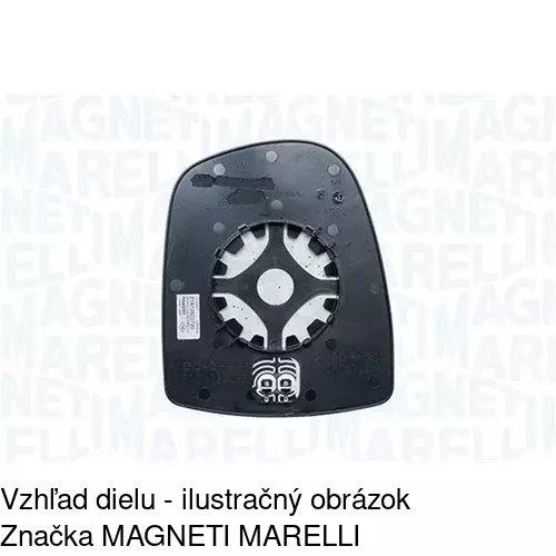 Sklo vonkajšieho zrkadla s držiakom 6026545E /POLCAR/ - obr. 4