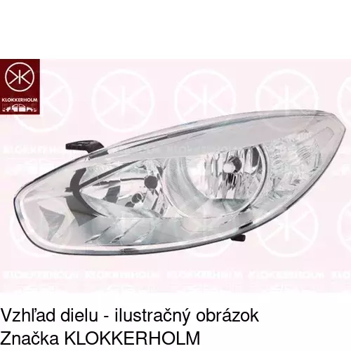 Hlavný reflektor 603510-E /POLCAR/ - obr. 1