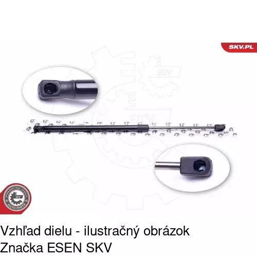 Plynová pružina 6036AB /POLCAR/ - obr. 2