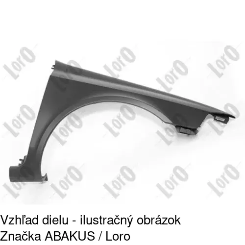 Predný blatník 603702 /POLCAR/ - obr. 1