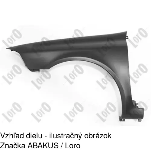 Predný blatník 603802 /POLCAR/