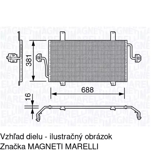 Chladiče klimatizácie 6041K8C1 /POLCAR/