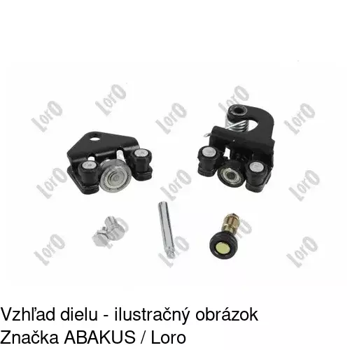Vozík - kolieska pant posuvných dverí POLCAR 6041Z-73
