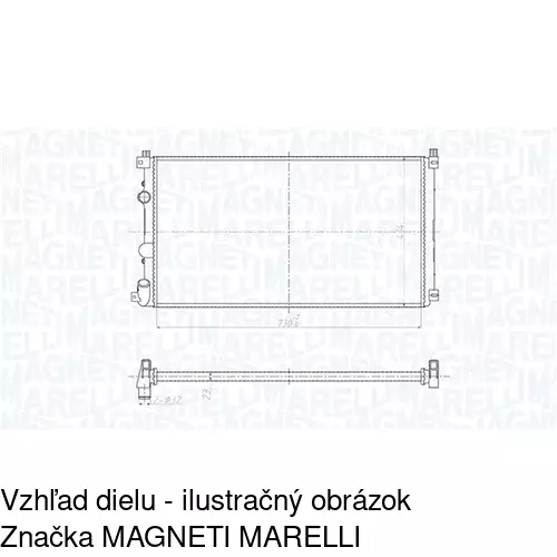 Chladiče vody 604208A2 /POLCAR/ - obr. 2