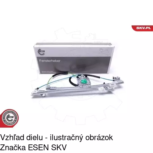 Mechanizmus sťahovania okna elektrický bez motora 6052PSG1 /POLCAR/ - obr. 2