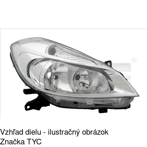 Hlavný reflektor 605510-V /POLCAR/ - obr. 3