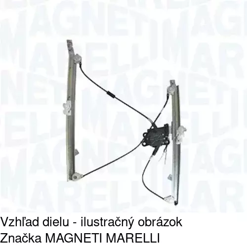 Elektrický mechanizmus okna dverí 6055PSE1 /POLCAR/ - obr. 1