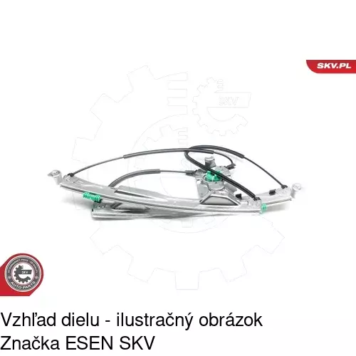 Elektrický mechanizmus okna dverí 6055PSE2 /POLCAR/ - obr. 2