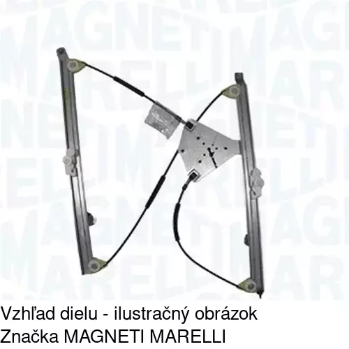 Elektrický mechanizmus okna dverí 6055PSE6 /POLCAR/ - obr. 2