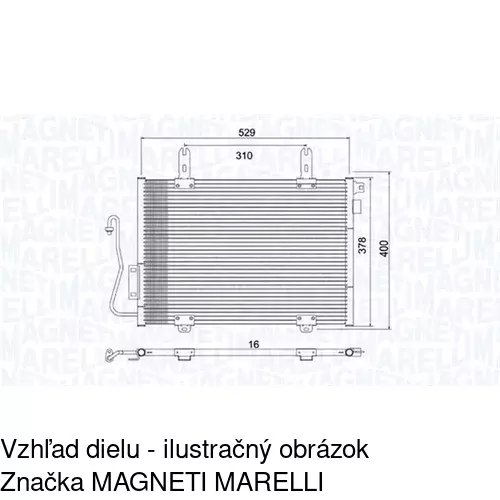 Chladiče klimatizácie 6061K8C1 /POLCAR/ - obr. 3