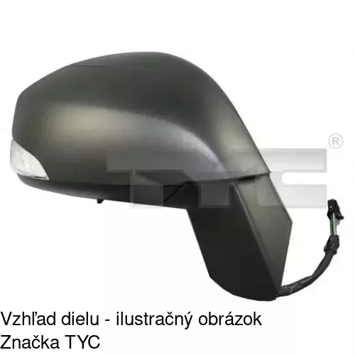 Rám vonkajšieho zrkadla 607355PM /POLCAR/ - obr. 2
