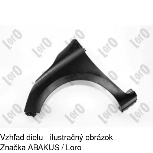 Predný blatník 60B101 /POLCAR/ - obr. 1
