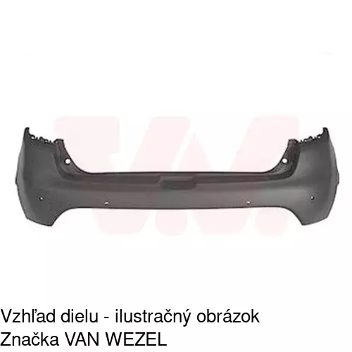 Zadný nárazník 60B196-1 /POLCAR/ - obr. 1