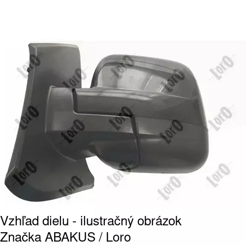 Rám vonkajšieho zrkadla 60N254PM /POLCAR/ - obr. 3