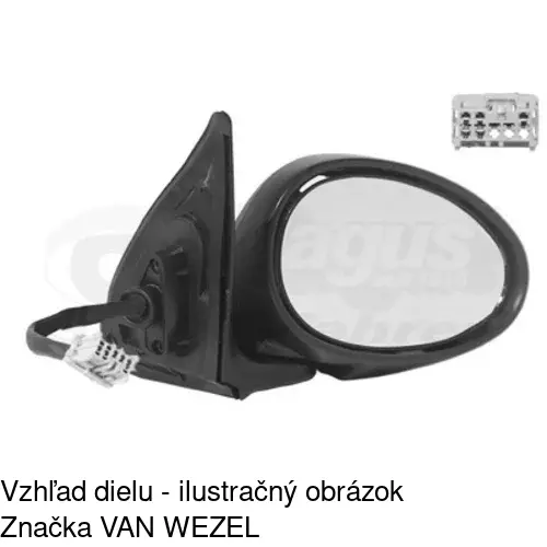 Vonkajšie zrkadlo 6345524E /POLCAR/ - obr. 2
