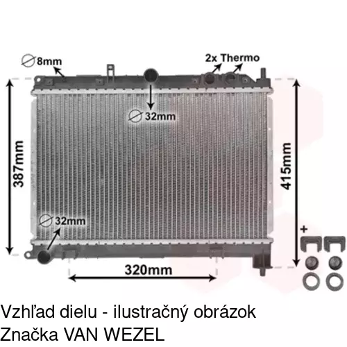 Chladiče vody 636008-1 /POLCAR/ - obr. 1