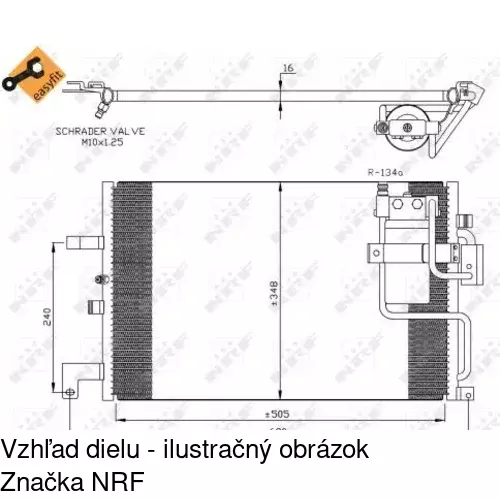 Chladiče klimatizácie 6522K8C1 /POLCAR/ - obr. 1