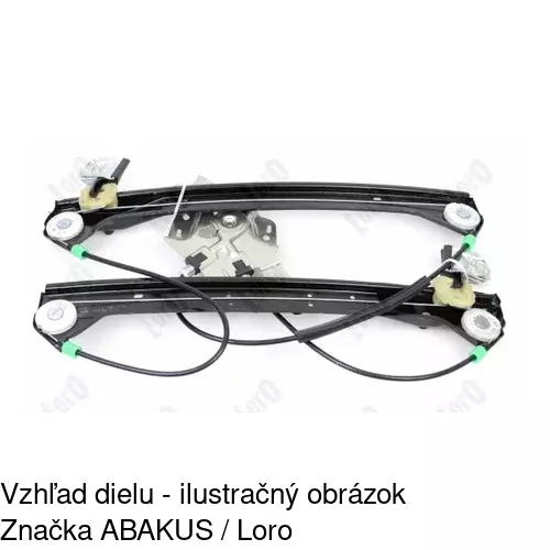 Mechanizmus sťahovania okna elektrický bez motora 6530PSG2 /POLCAR/ - obr. 3