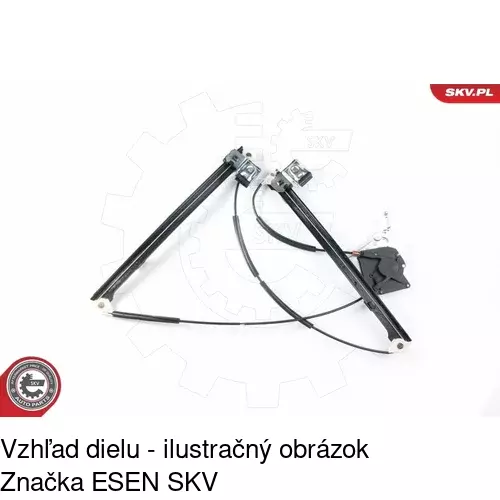 Mechanizmus sťahovania okna elektrický bez motora 6706PSG1 /POLCAR/ - obr. 4