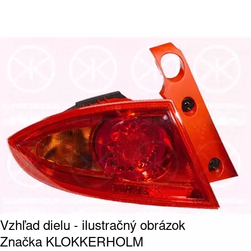 Zadné svetlo POLCAR 672687-H
