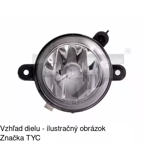 Hmlové svetlo - predné POLCAR 6730290E