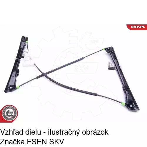 Mechanizmus sťahovania okna elektrický bez motora 6730PSG6E /POLCAR/ - obr. 4