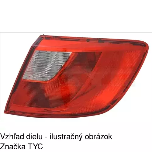 Zadné svetlo POLCAR 6732882E