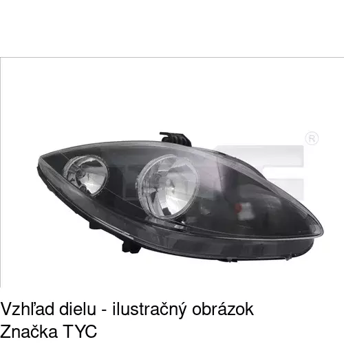 Hlavný reflektor 6755105E /POLCAR/ - obr. 2
