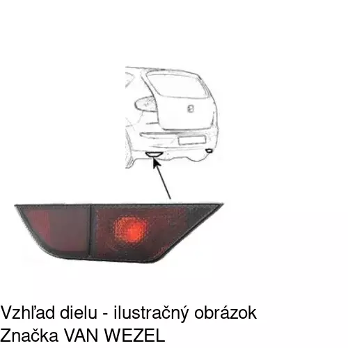 Hmlové svetlo - zadné 6755875S /POLCAR/ - obr. 3