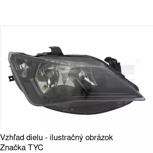 Hlavný reflektor POLCAR 67B1102E