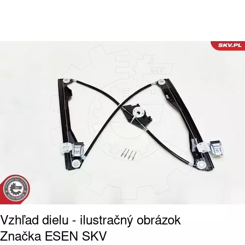Mechanizmus sťahovania okna elektrický bez motora 6913PSG2 /POLCAR/ - obr. 2