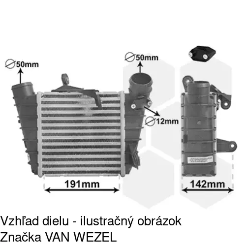 Chladiče vzduchu (Intercoolery) 6915J81X /POLCAR/ - obr. 2