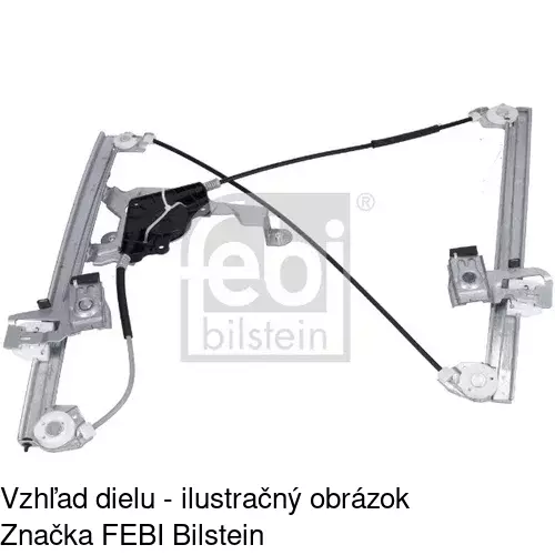 Mechanizmus sťahovania okna elektrický bez motora 6921PSG1A /POLCAR/ - obr. 4