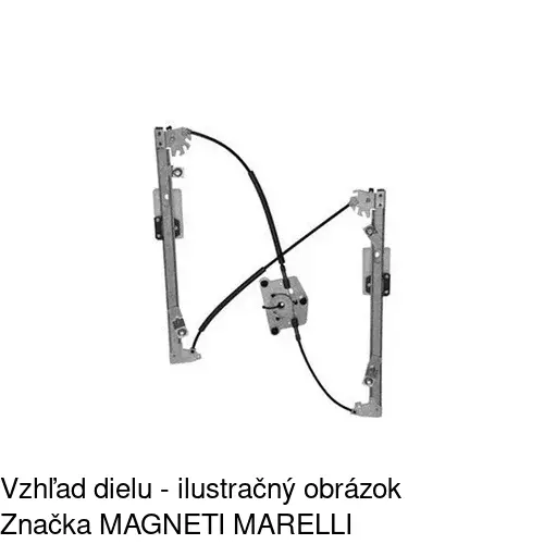 Mechanizmus sťahovania okna elektrický bez motora 6922PSG2 /POLCAR/ - obr. 4