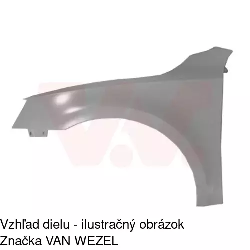 Predný blatník 69C101-J /POLCAR/ - obr. 2