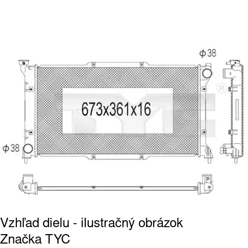 Chladiče vody POLCAR 720608-1
