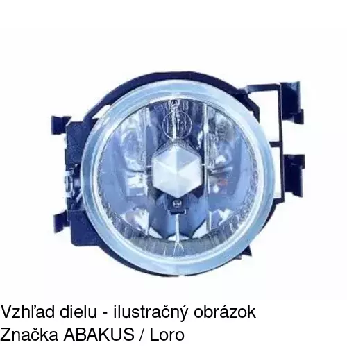 Hmlové svetlo - predné 720930-E /POLCAR/
