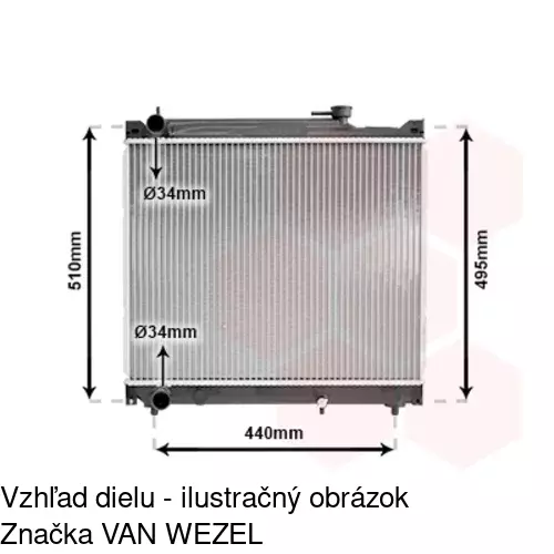 Chladiče vody 7424083K /POLCAR/ - obr. 2