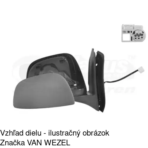 Vonkajšie zrkadlo 7435521M /POLCAR/ - obr. 5