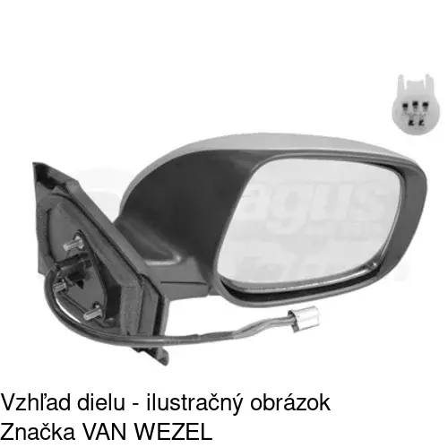 Vonkajšie zrkadlo 8105525E /POLCAR/ - obr. 5