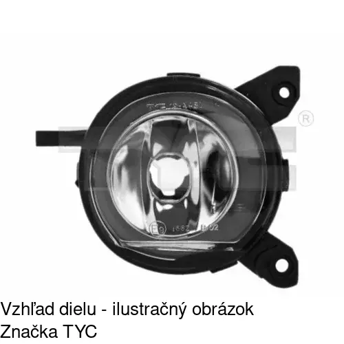 Hmlové svetlo - predné POLCAR 8115290E