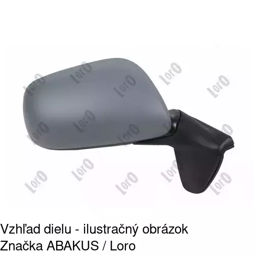 Vonkajšie zrkadlo 8116525S /POLCAR/ - obr. 2