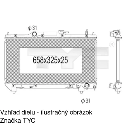 Chladiče vody POLCAR 8123083K