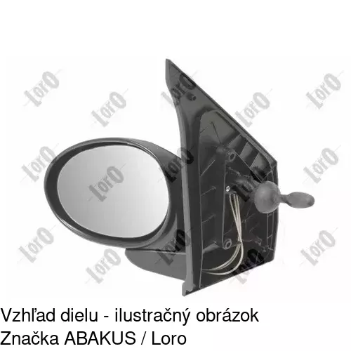 Vonkajšie zrkadlo 8153510M /POLCAR/ - obr. 3