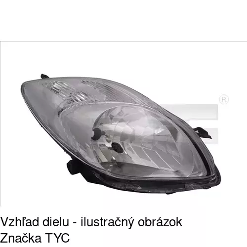 Hlavný reflektor 817209-E /POLCAR/ - obr. 2