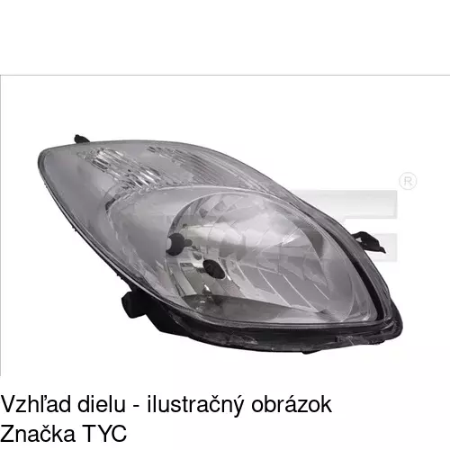 Hlavný reflektor 817210-E /POLCAR/ - obr. 2