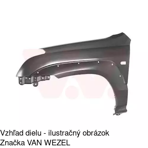 Predný blatník POLCAR 817801