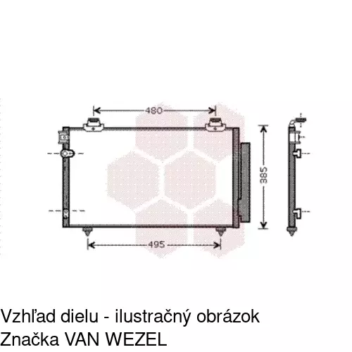 Chladiče klimatizácie 8186K8C1 /POLCAR/ - obr. 1