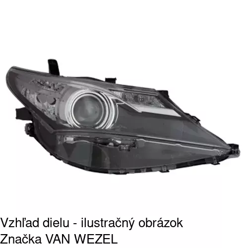 Hlavný reflektor 81C310-E /POLCAR/ - obr. 2